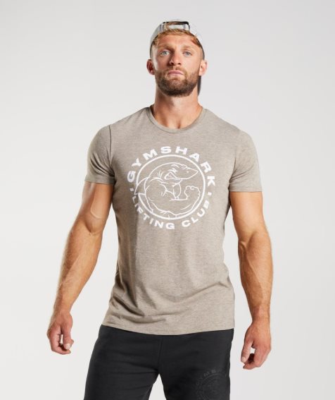 Men's Gymshark Legacy T-Shirts Grey | CA 6301N8